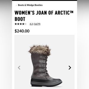 Sorel Joan of Arc boot